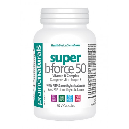 Super B-Force B Complex with P5P Methylcobalamin 60 Vegi Capsules | Safest & Easiest Shopping Vitamins Online | VITASHOP