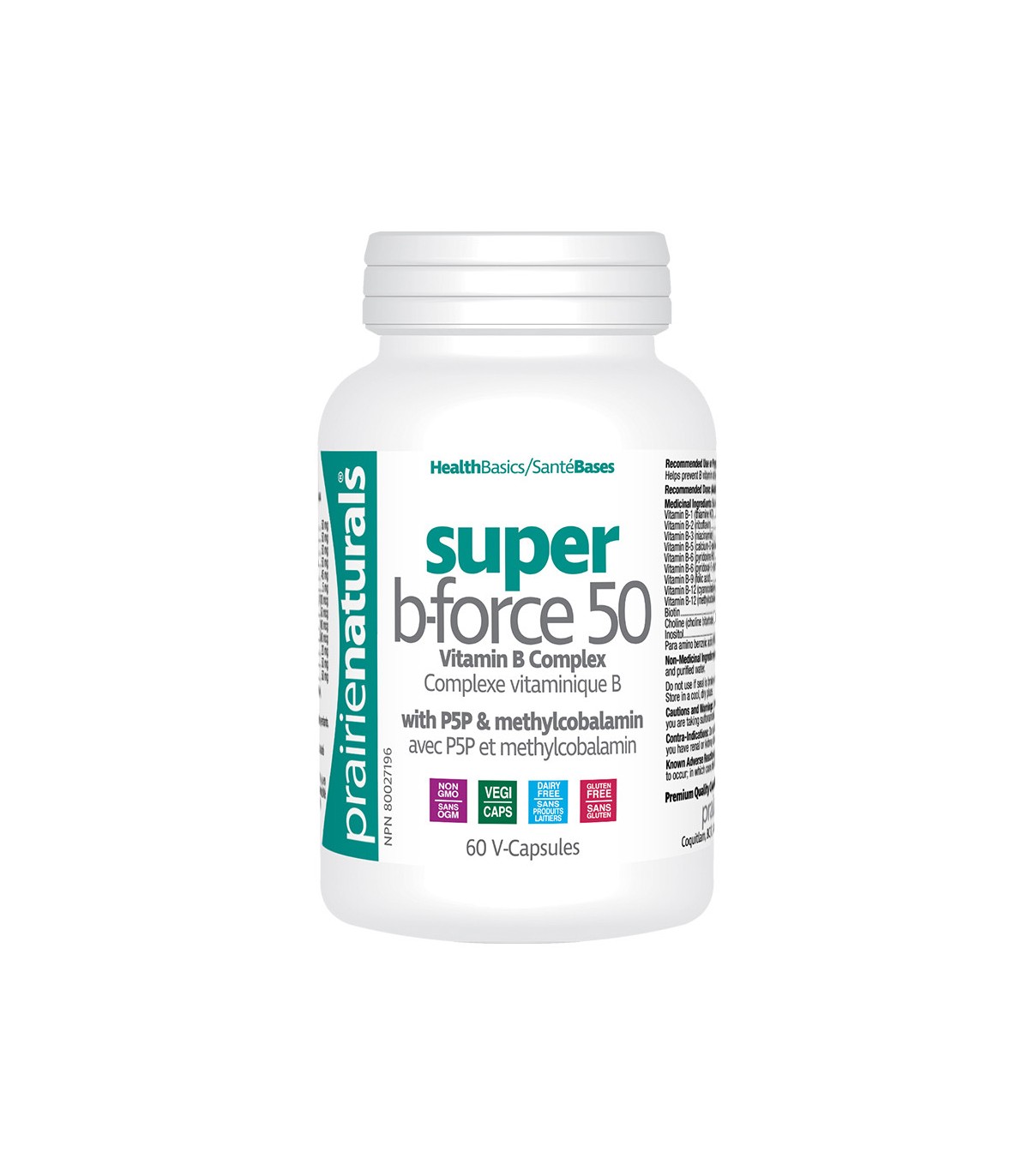Super B-Force B Complex with P5P Methylcobalamin 60 Vegi Capsules | Safest & Easiest Shopping Vitamins Online | VITASHOP