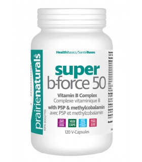 Prairie Naturals Super B-Force B Complex with P5P Methylcobalamin 120 Vegi Capsules | 每天不同折扣, 全网最低价格 | 种类齐全的保健品店铺 VITASHOP, 只有你想