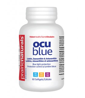Prairie Naturals Ocu-Blue Blue Light Protection with Lutein, Zeaxanthin, Astaxanthin 60 Softgels | Unbeatable Prices, Daily Deal