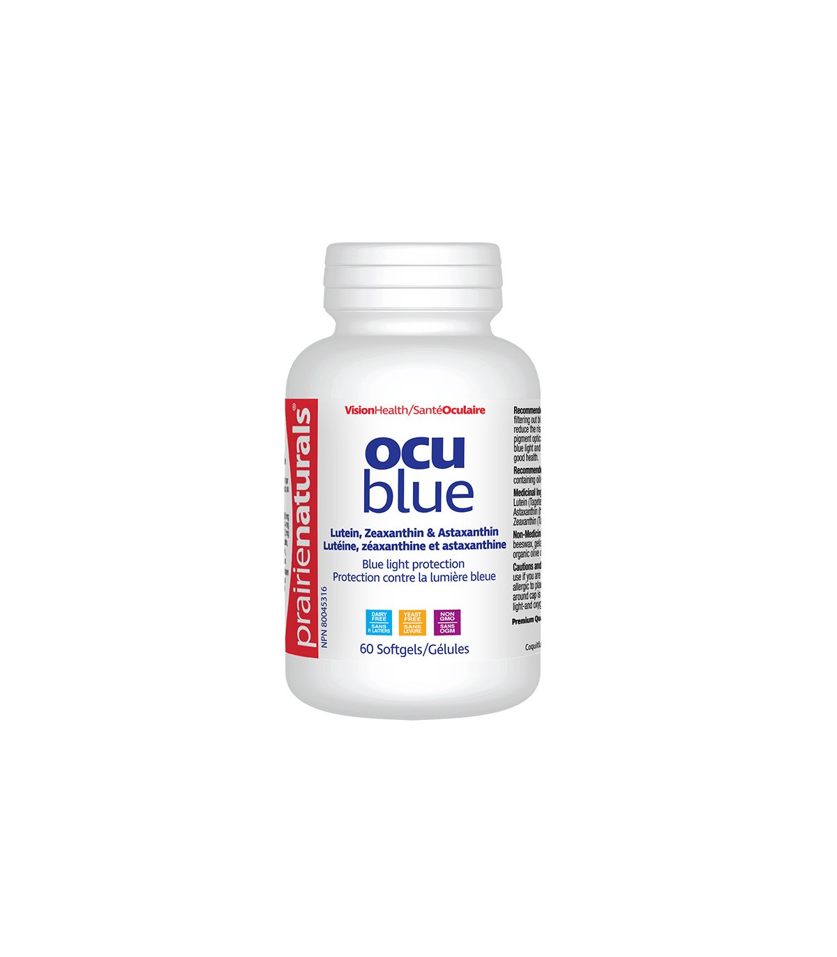 Ocu-Blue Blue Light Protection with Lutein, Zeaxanthin, Astaxanthin 60 Softgels | Safest & Easiest Shopping Vitamins Online | VI