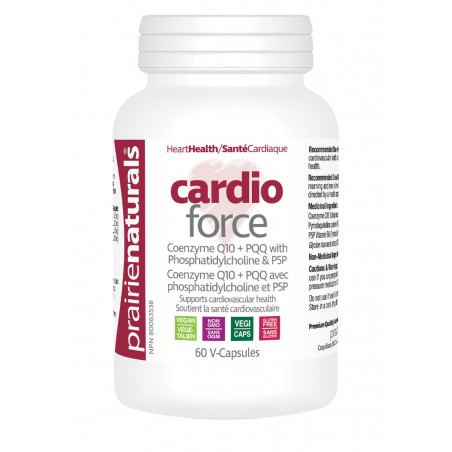 Prairie Naturals Cardio-Force Cardio Health Mitochondrial Support CoQ10 & PQQ 60 Vegi Capsules | 每天不同折扣, 全网最低价格 | 种类齐全的保健品店铺 VIT