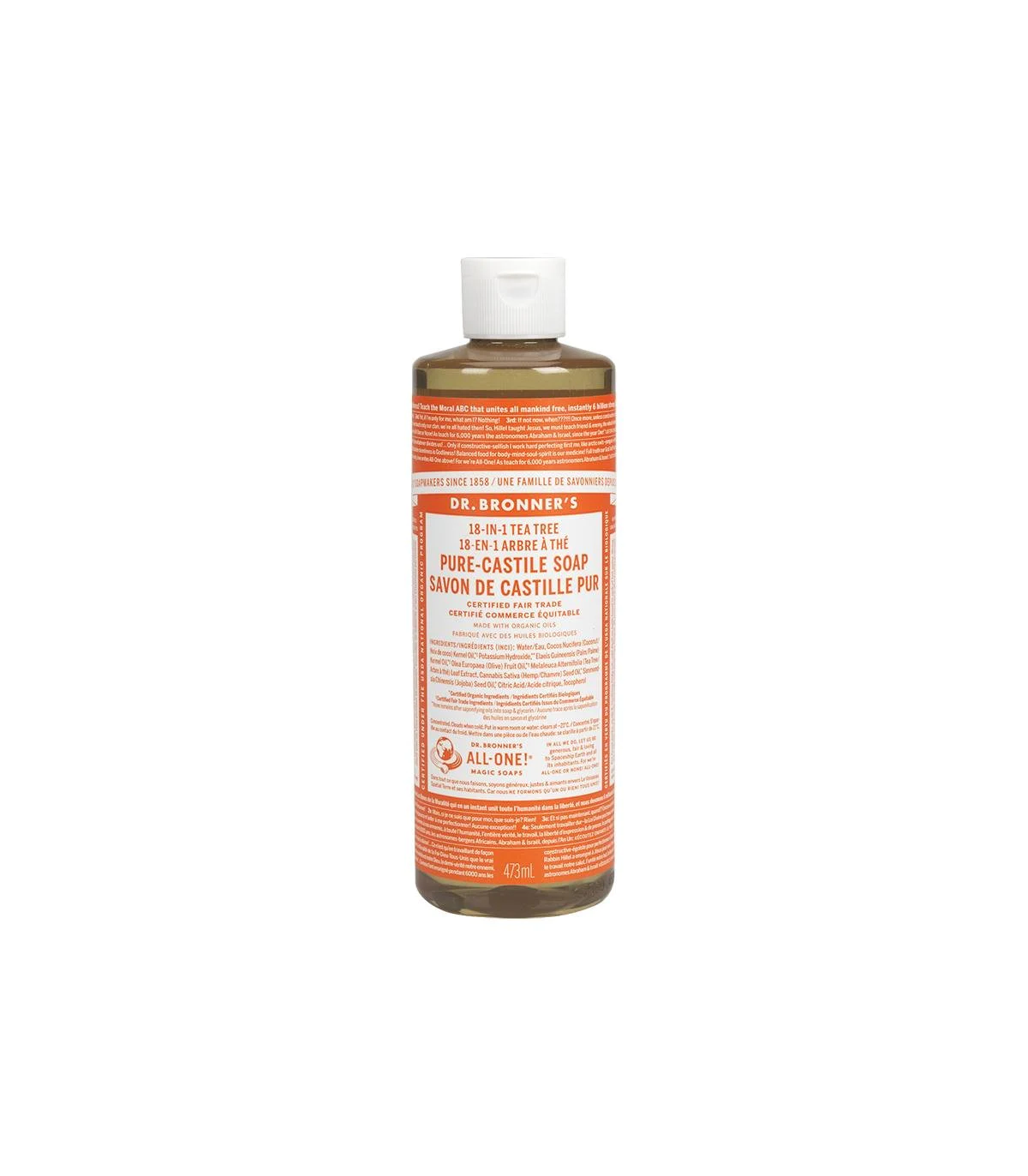 Dr. Bronner's Tea Tree Pure-Castile Soap 473 ml | Unbeatable Prices, Daily Deals | VITASHOP