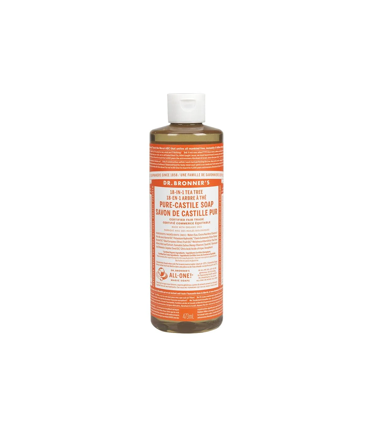 Dr. Bronner's Tea Tree Pure-Castile Soap 473 ml | Unbeatable Prices, Daily Deals | VITASHOP