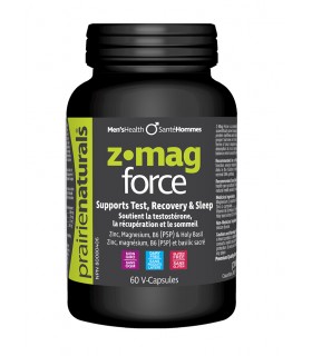 Prairie Naturals Z Mag-Force Zinc, Magnesium Aspartate, P5P (B6), Holy Basil Extract 60 Vegi Capsules | 每天不同折扣, 全网最低价格 | 种类齐全的保健
