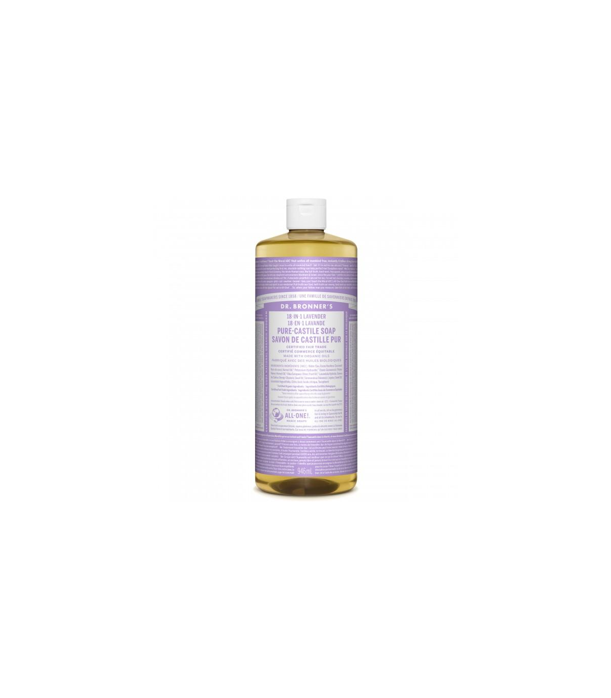 Dr. Bronner's Lavender Pure-Castile Liquid Soap 946 ml | 每天不同折扣, 全网最低价格 | 种类齐全的保健品店铺 VITASHOP, 只有你想不到, 没有你买不到 !