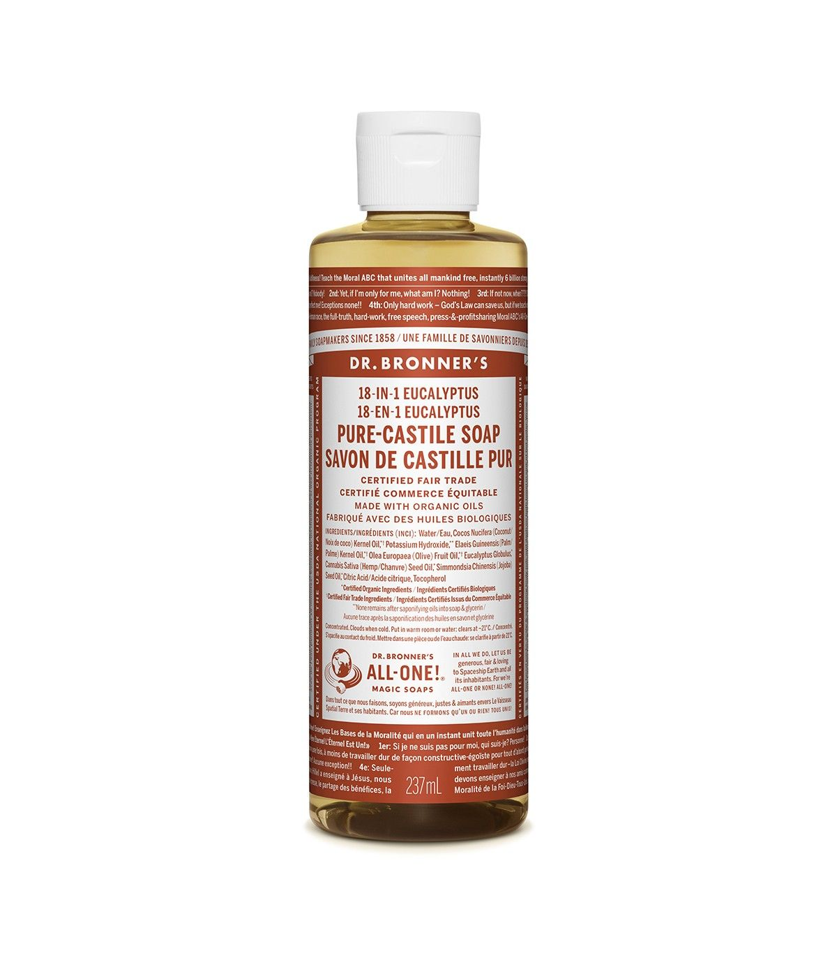 Dr. Bronner's Eucalyptus Pure-Castile Soap 237 ml | Unbeatable Prices, Daily Deals | VITASHOP