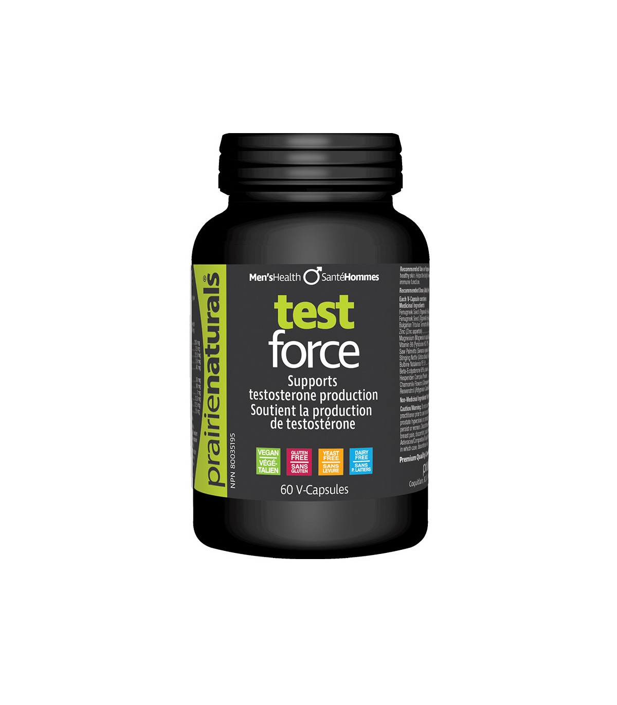 Prairie Naturals Test-Force Supports Testosterone Production 60 Vegi Capsules | Unbeatable Prices, Daily Deals | VITASHOP