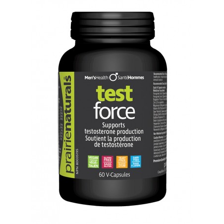 Prairie Naturals Test-Force Supports Testosterone Production 60 Vegi Capsules | Unbeatable Prices, Daily Deals | VITASHOP