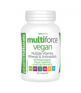 Prairie Naturals Multi-Force Vegan Multiple Vitamins, Minerals, Greenfoods 60 Vegi Capsules | Unbeatable Prices, Daily Deals | V