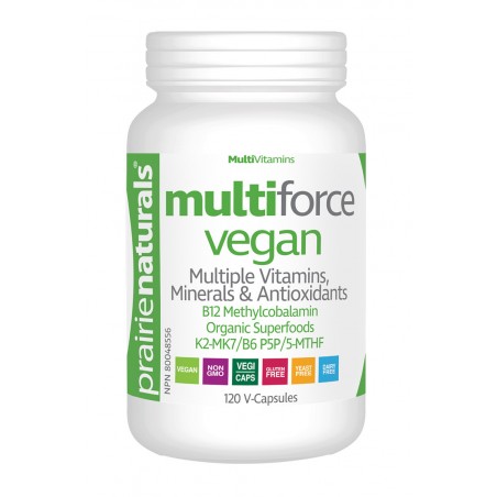 Multi-Force Vegan Multiple Vitamins, Minerals, Greenfoods 120 Vegi Capsules | Safest & Easiest Shopping Vitamins Online | VITASH