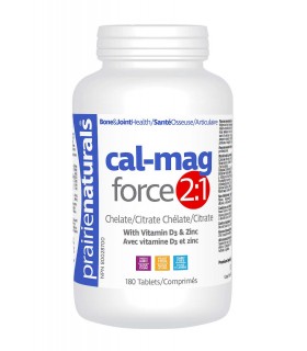 Prairie Naturals Cal-Mag-Force 2:1 180 Tablettes |MISUMI