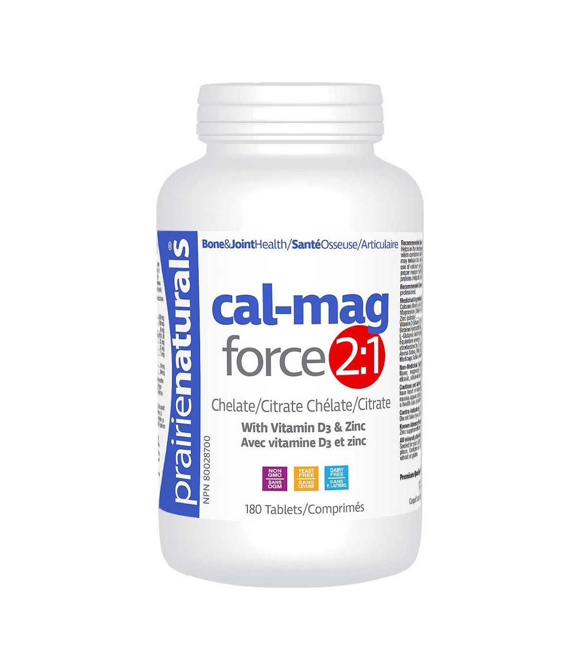 Prairie Naturals Cal-mag-force 2 : 1 180 정제 | 매일 업데이트되는 특가 상품 | VITASHOP