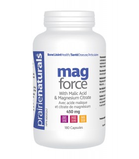 Prairie Naturals Mag-Force Magnesium Malic Acid 180 Capsules | Unbeatable Prices, Daily Deals | VITASHOP