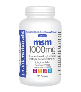 Prairie Naturals OptiMSM 1,000 mg 180 Capsules | Unbeatable Prices, Daily Deals | VITASHOP