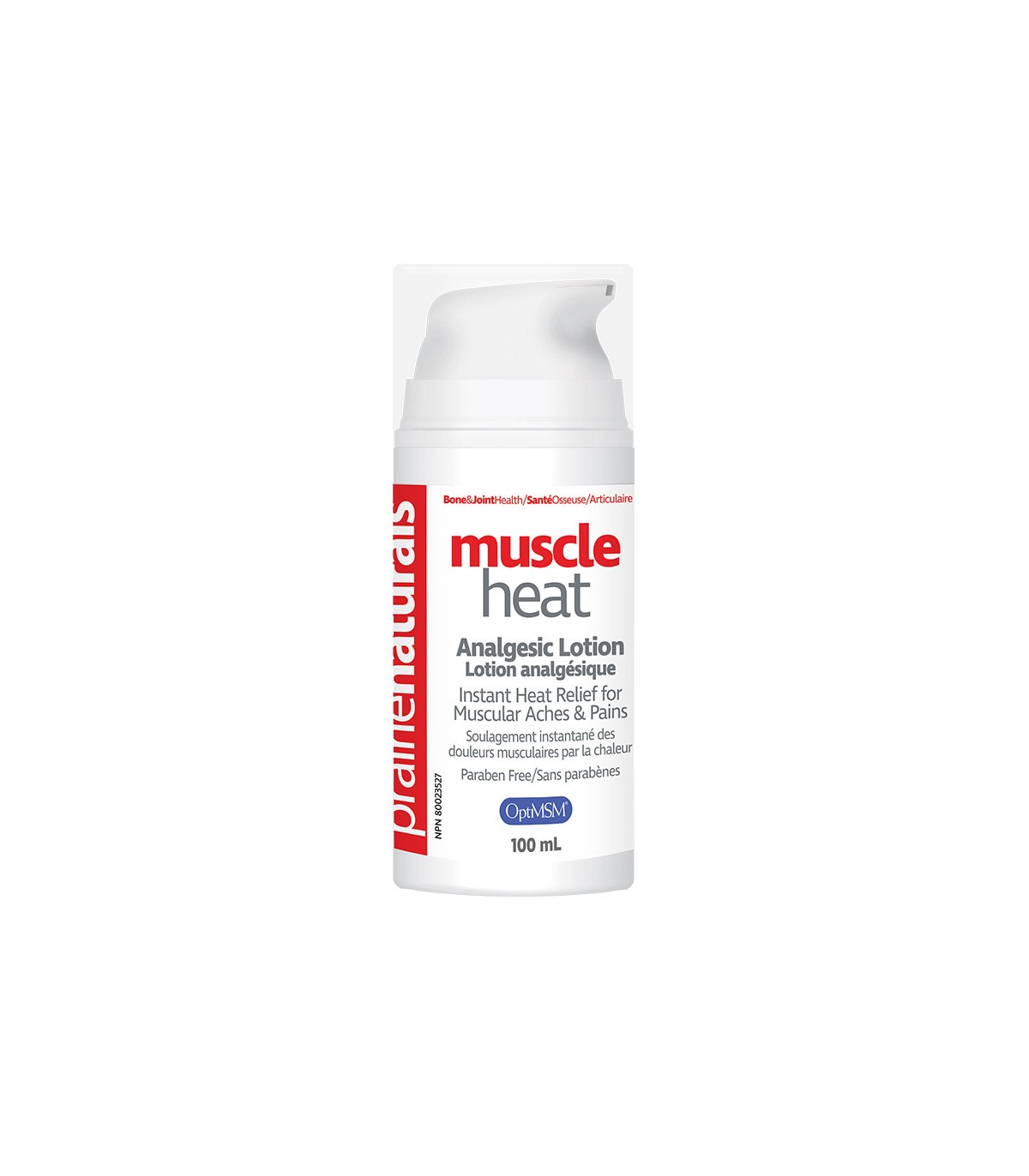 Prairie Naturals Muscle Heat with OptiMSM Instant Heat Relief Lotion for Muscles 100 ml | Unbeatable Prices, Daily Deals | VITAS