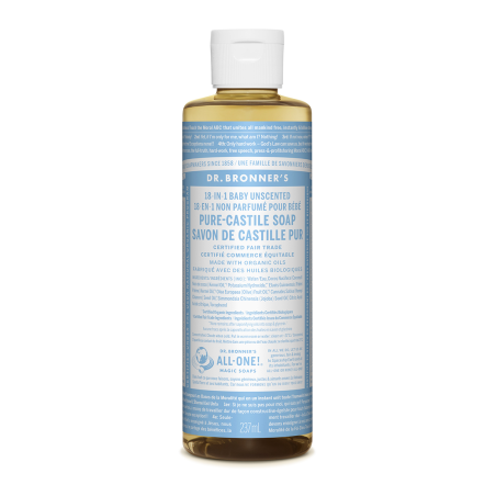 Dr. Bronner's Baby-Unscented Pure-Castile Soap 237 ml | Unbeatable Prices, Daily Deals | VITASHOP