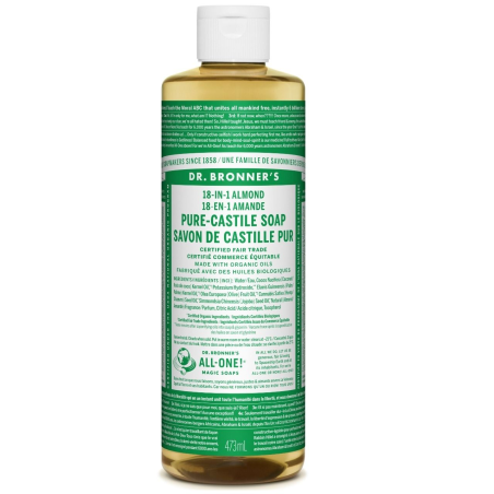 Dr. Bronner's Almond Pure-Castile Soap 473 ml | Unbeatable Prices, Daily Deals | VITASHOP