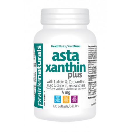 Astaxanthin Plus 4 mg Astaxanthin, Lutein, Zeaxanthin 120 Softgels | Safest & Easiest Shopping Vitamins Online | VITASHOP