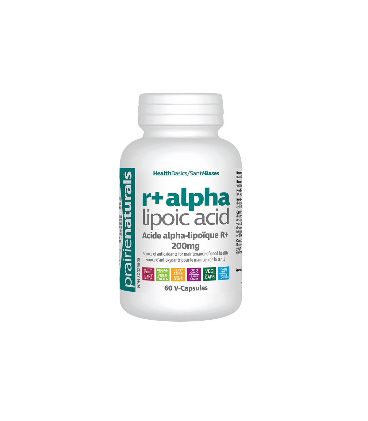 Prairie Naturals R(+) Alpha Lipoic Acid 200 mg 60 Vegi Capsules | Unbeatable Prices, Daily Deals | VITASHOP