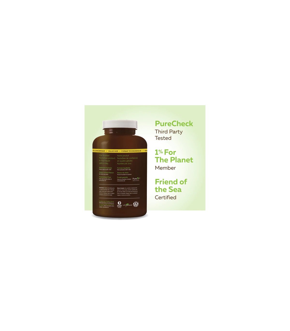 NutraSea NutraSea Liquid Gels Lemon 240 Softgels | Unbeatable Prices, Daily Deals | VITASHOP