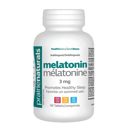 Prairie Naturals Sublingual Melatonin 3 mg 90 Tablets | Unbeatable Prices, Daily Deals | VITASHOP