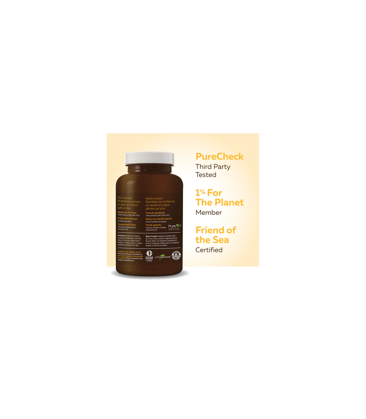 NutraSea NutraSea+D Liquid Gels Fresh Mint 100 Softgels | Unbeatable Prices, Daily Deals | VITASHOP