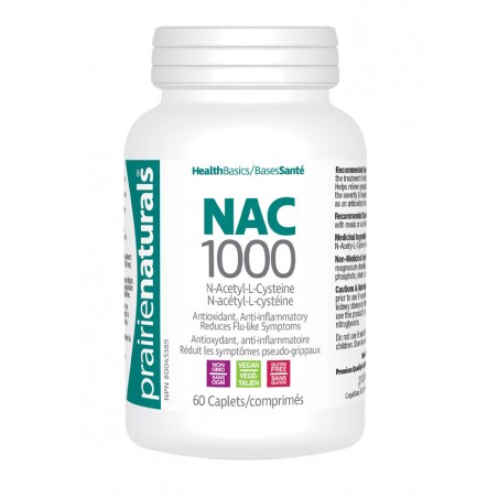 Prairie Naturals NAC 1000 N-Acetyl L-Cysteine 60 Caplets | 每天不同折扣, 全网最低价格 | 种类齐全的保健品店铺 VITASHOP, 只有你想不到, 没有你买不到 !