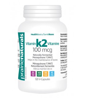 Prairie Naturals Vitamin K2 MK-7 100 mcg 120 Vegi Capsules | Unbeatable Prices, Daily Deals | VITASHOP