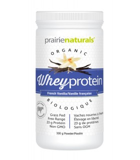 Prairie Naturals Organic Grass-Fed Whey Protein, French Vanilla 300 g | Unbeatable Prices, Daily Deals | VITASHOP