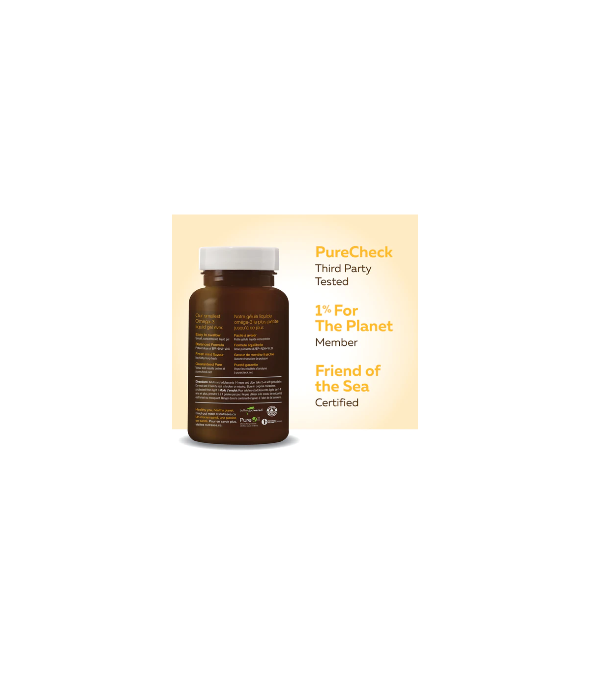 NutraSea+D Mini Gels Fresh Mint 120 Softgels | Safest & Easiest Shopping Vitamins Online | VITASHOP