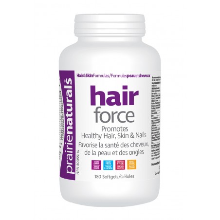 Prairie Naturals Hair-Force Multiple Vitamins, Minerals, Co-Factors for Healthy Hair 180 Softgels | Unbeatable Prices, Daily Dea