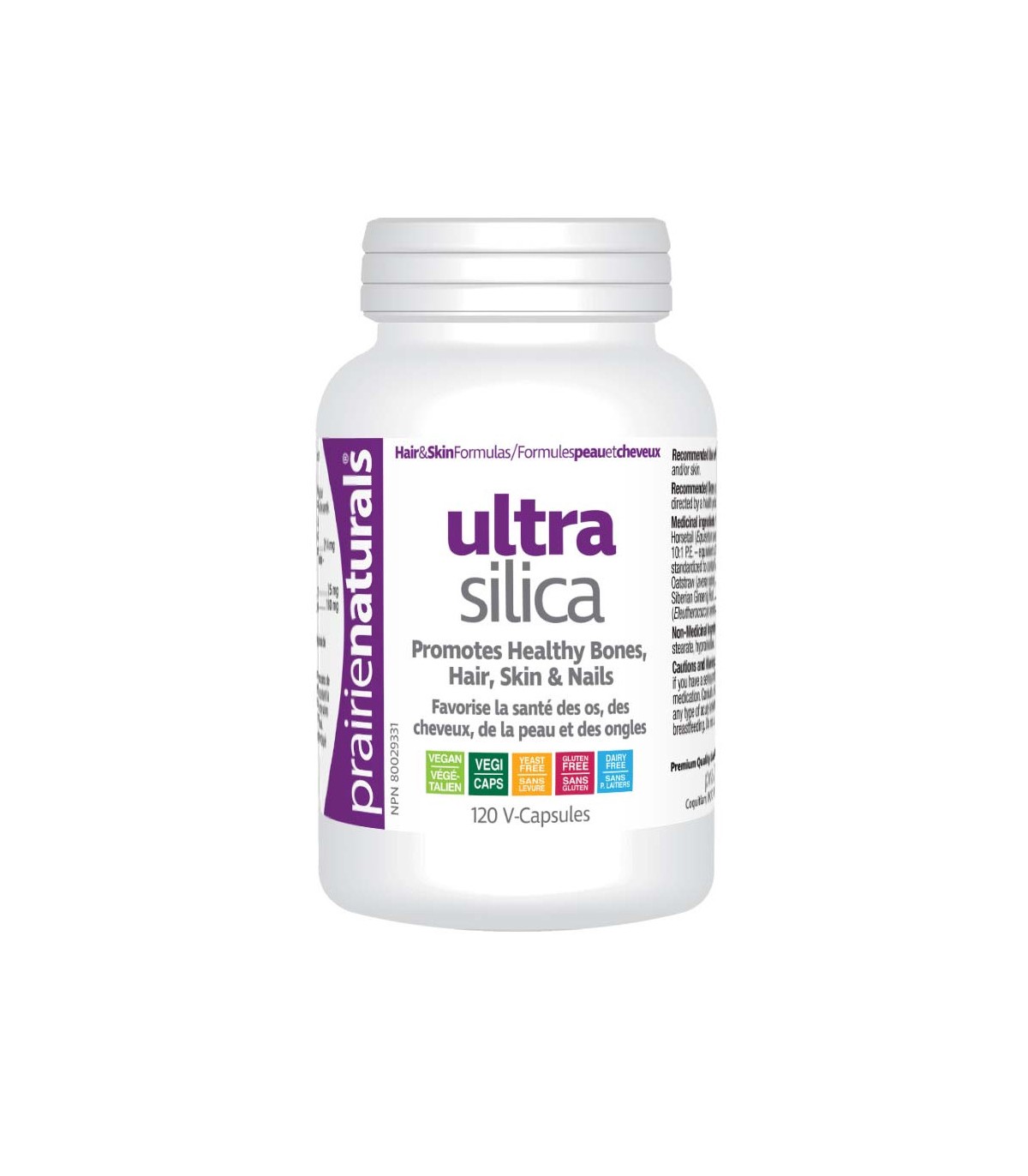 Prairie Naturals Ultra Silica Vegetal Silica from Aqueous Extract of Horsetail 120 Vegi Capsules | 每天不同折扣, 全网最低价格 | 种类齐全的保健品店铺 V