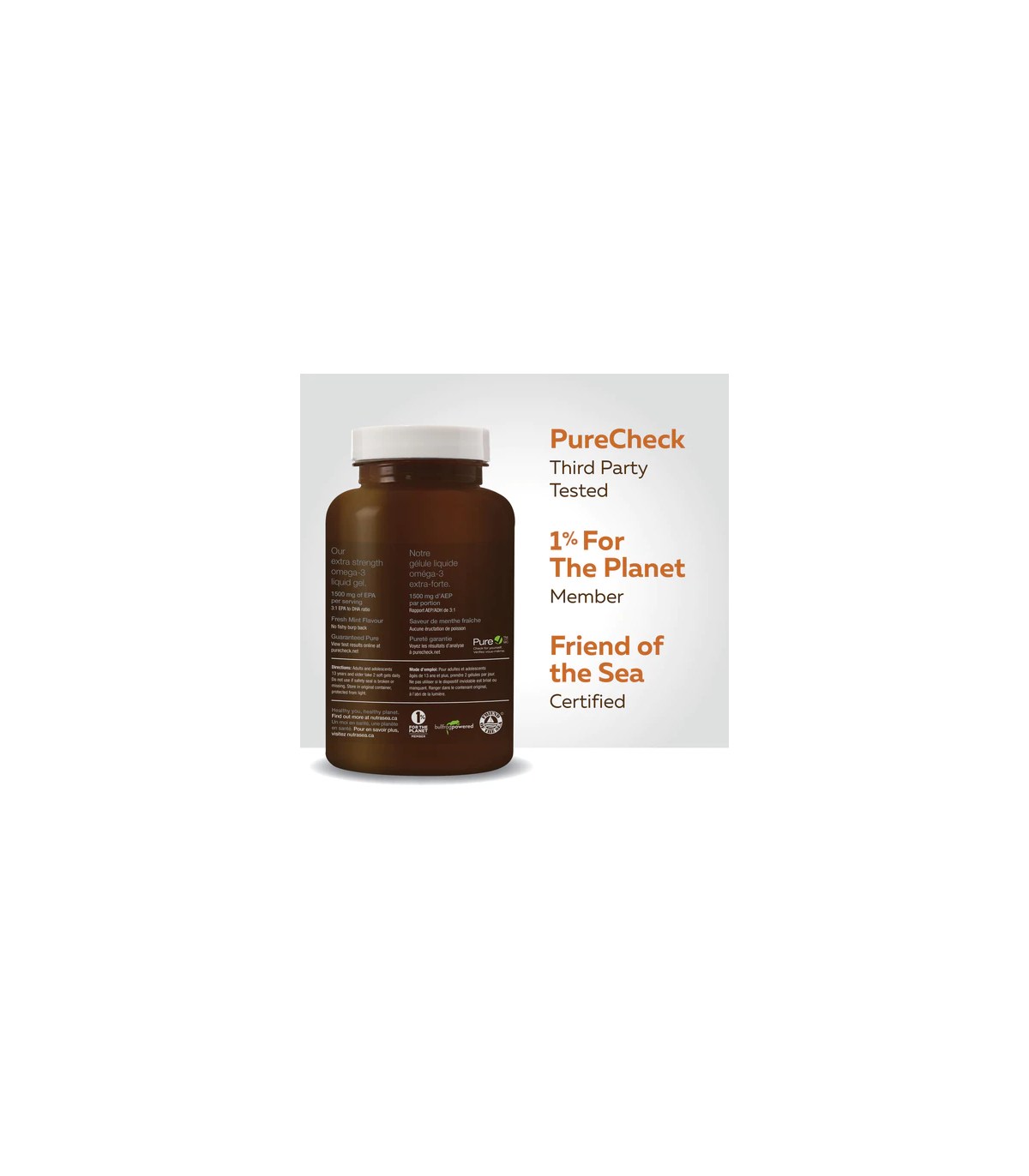 NutraSea NutraSea hp+D Liquid Gels Fresh Mint 60 Softgels | Unbeatable Prices, Daily Deals | VITASHOP
