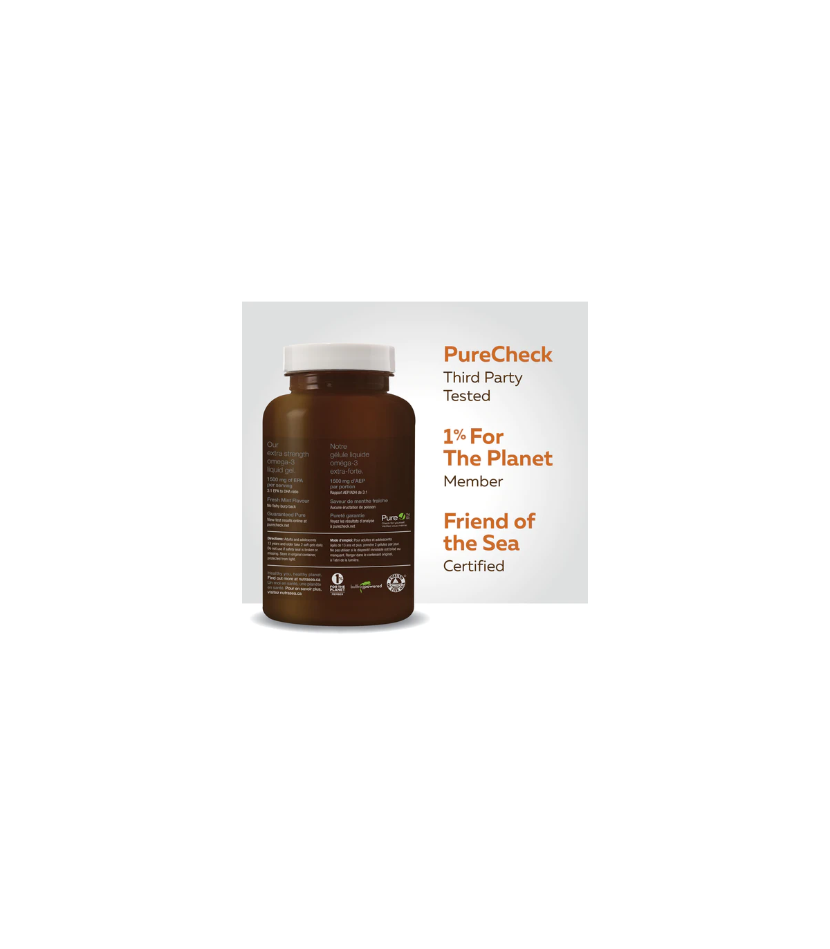 NutraSea NutraSea hp+D Liquid Gels Fresh Mint 60 Softgels | Unbeatable Prices, Daily Deals | VITASHOP