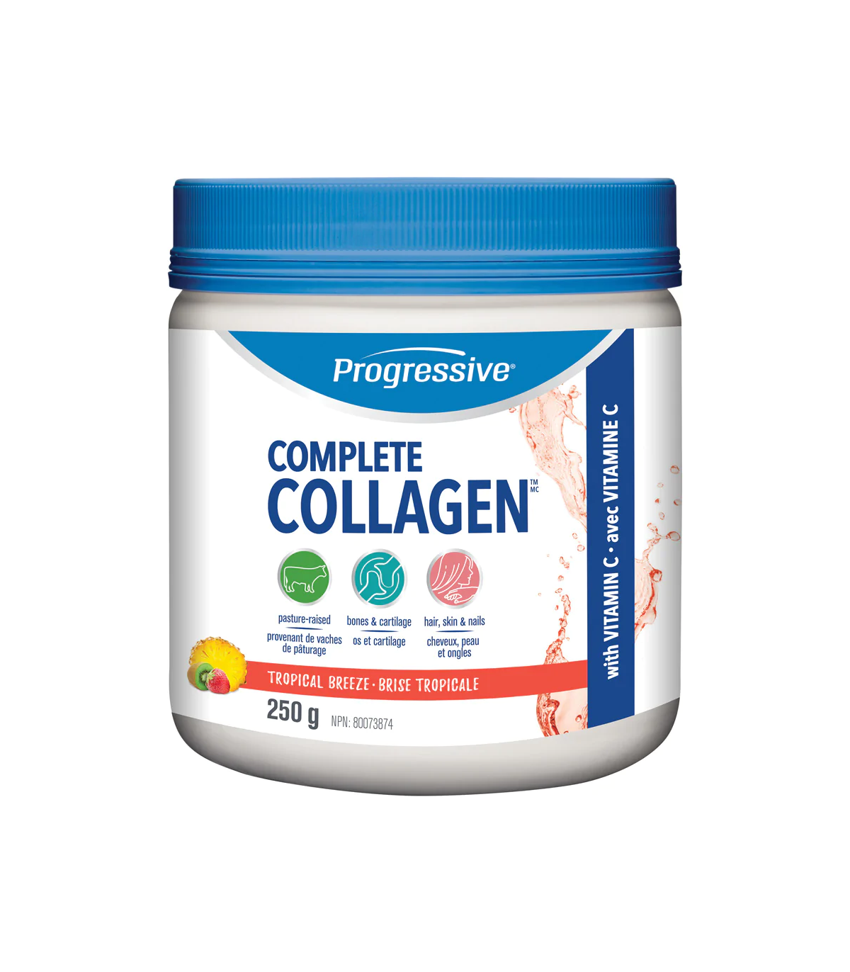 Progressive Nutritionals 프로그레시브 뉴트리션스 컴플리트 콜라겐 트로피컬 브리즈 250g | 매일 업데이트되는 특가 상품 | VITASHOP