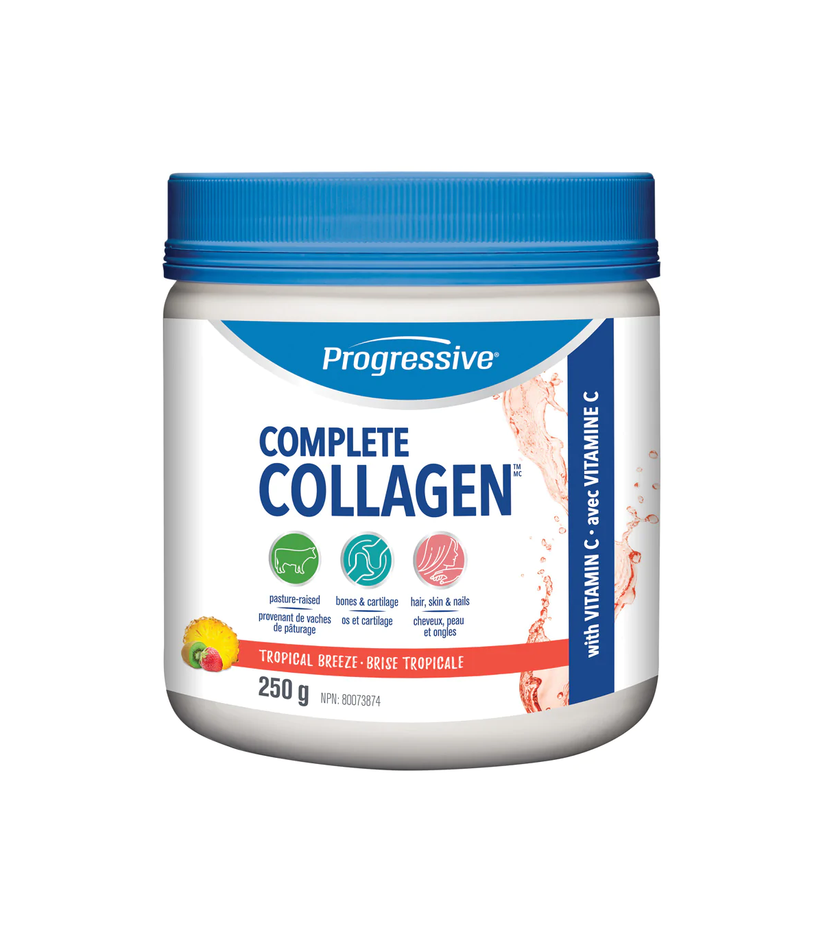 Progressive Nutritionals 프로그레시브 뉴트리션스 컴플리트 콜라겐 트로피컬 브리즈 250g | 매일 업데이트되는 특가 상품 | VITASHOP