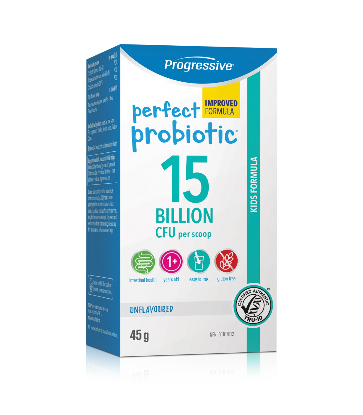 Kid's Probiotic 15 Billion Unflavoured 45 g Powder | Safest & Easiest Shopping Vitamins Online | VITASHOP
