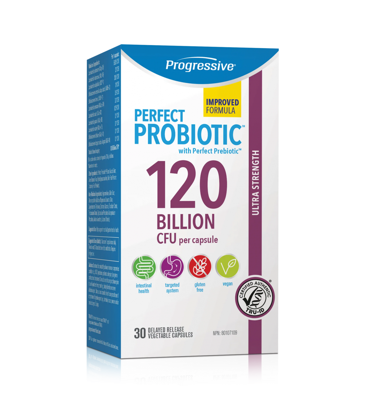 Progressive Perfect Probiotic 120B 30 Capsules | Safest & Easiest Shopping Vitamins Online | VITASHOP