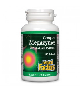 Natural Factors Complete Megazymes Vegetarian Formula, 90 Tablets | Unbeatable Prices, Daily Deals | VITASHOP