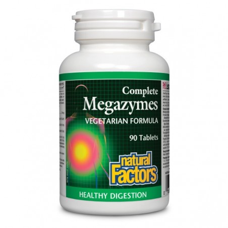 Natural Factors Complete Megazymes Vegetarian Formula, 90 Tablets | Unbeatable Prices, Daily Deals | VITASHOP