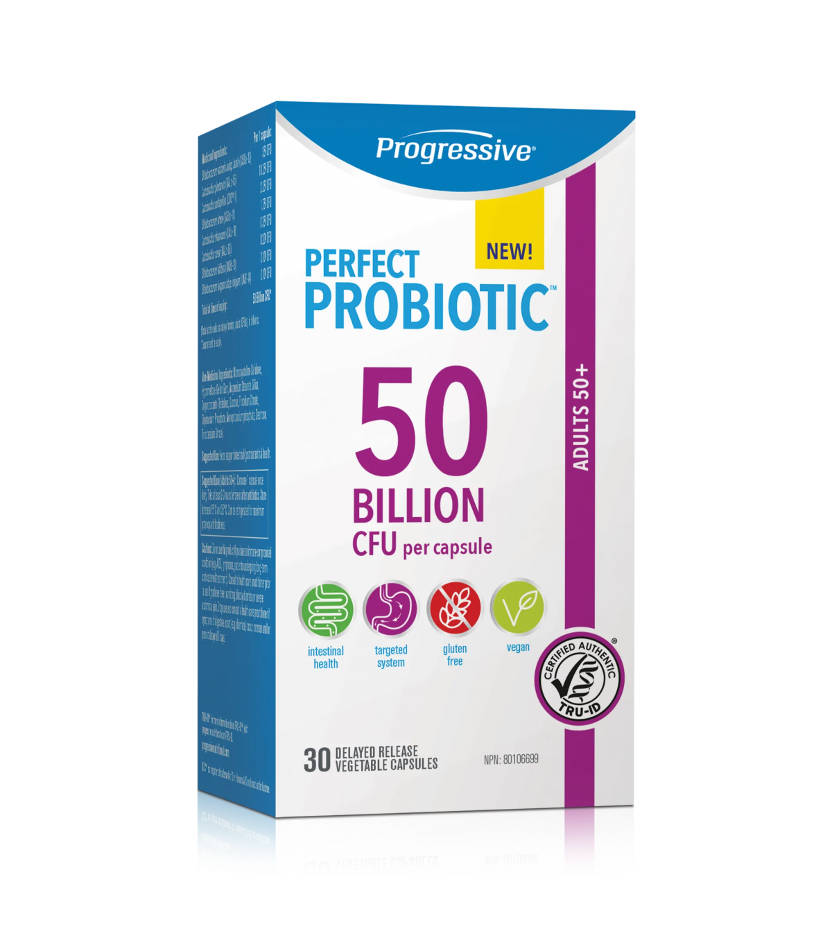 Progressive Nutritionals Progressive Perfect Probiotic Adult 50+ 50B 30 Capsules | Unbeatable Prices, Daily Deals | VITASHOP