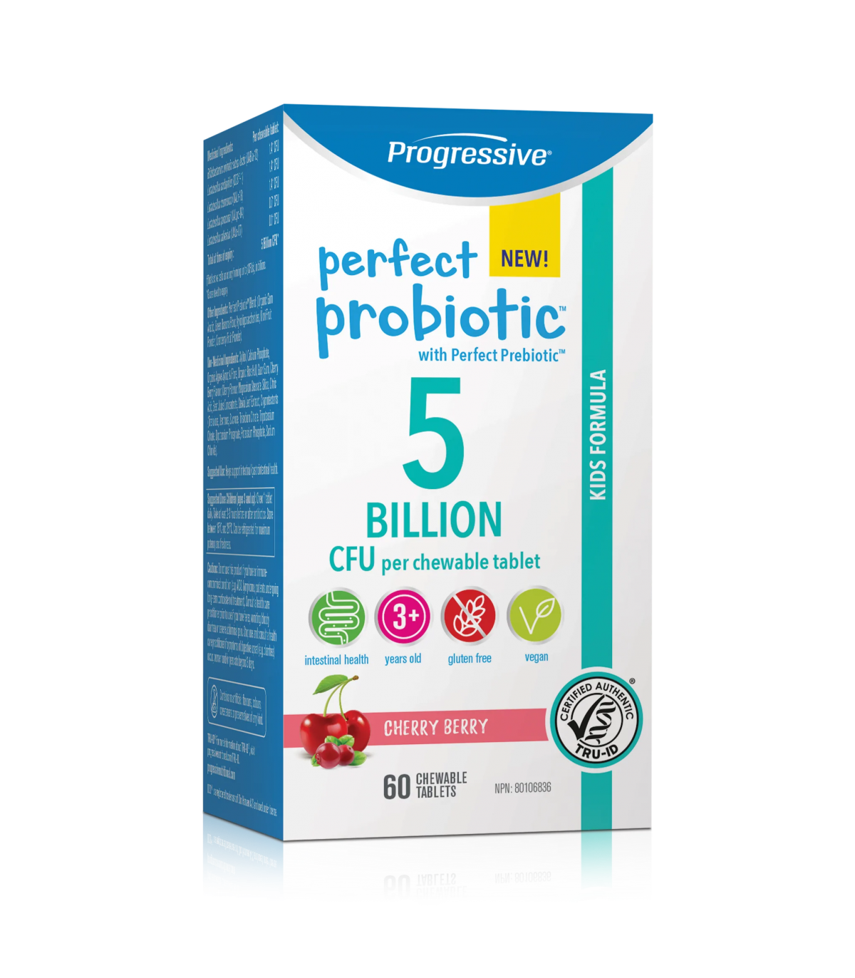 Progressive Nutritionals Progressive Perfect Probiotic Kids 5B 60 Chewable Tablets | 每天不同折扣, 全网最低价格 | 种类齐全的保健品店铺 VITASHOP, 只有你想不