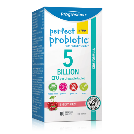 Progressive Nutritionals Progressive Perfect Probiotic Kids 5B 60 Chewable Tablets | 每天不同折扣, 全网最低价格 | 种类齐全的保健品店铺 VITASHOP, 只有你想不