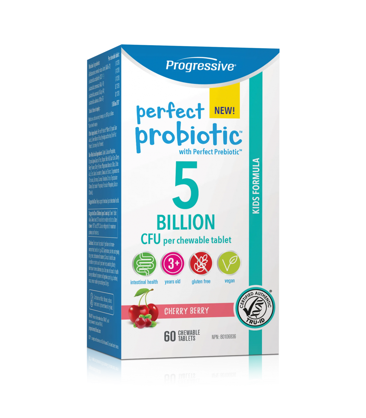 Progressive Nutritionals Progressive Perfect Probiotic Kids 5B 60 Chewable Tablets | 每天不同折扣, 全网最低价格 | 种类齐全的保健品店铺 VITASHOP, 只有你想不