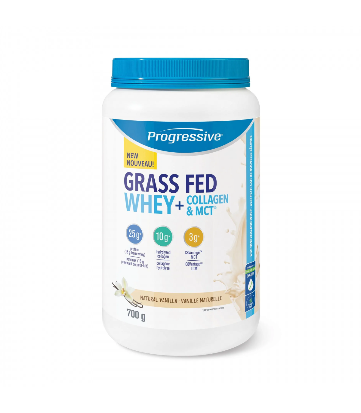 Progressive Nutritionals Whey + Collagen & MCT Vanilla 700 g | Unbeatable Prices, Daily Deals | VITASHOP