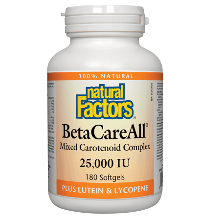 BetaCareAll 25,000 IU, 180 Softgels | Safest & Easiest Shopping Vitamins Online | VITASHOP