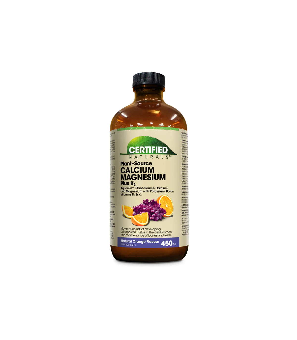 Certified Naturals 서티파이드 내추럴스 Cal-Mag 리퀴드 오렌지 450ml | 매일 업데이트되는 특가 상품 | VITASHOP