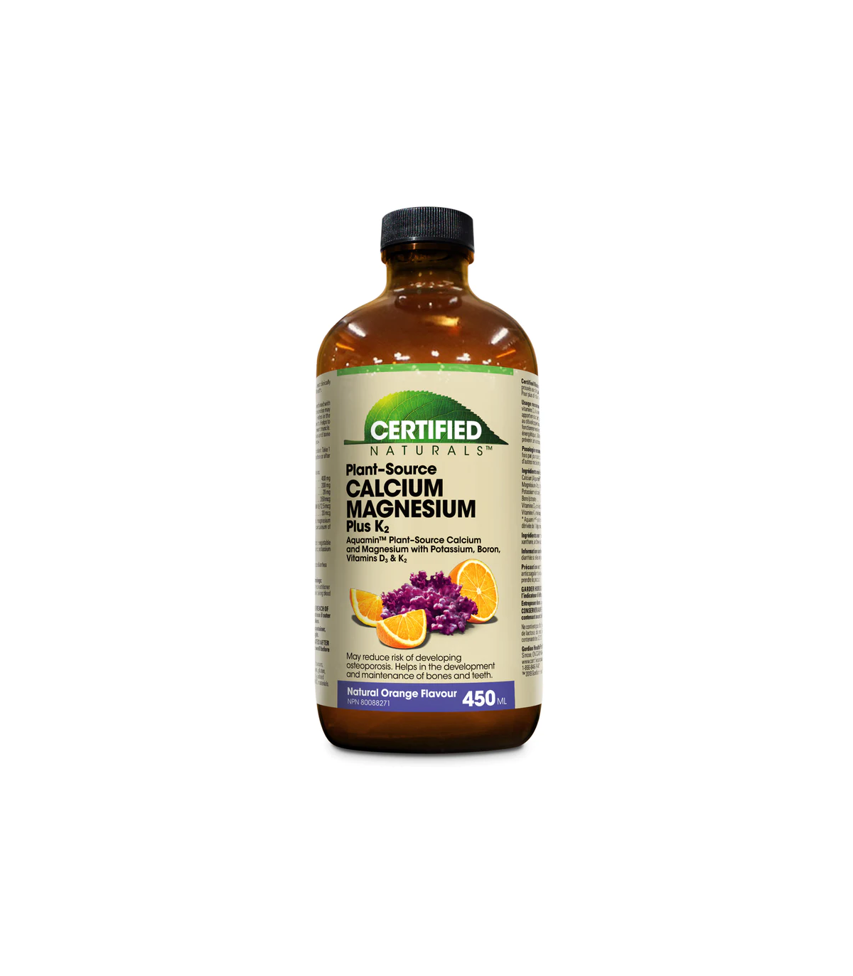 Certified Naturals 서티파이드 내추럴스 Cal-Mag 리퀴드 오렌지 450ml | 매일 업데이트되는 특가 상품 | VITASHOP
