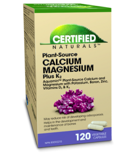 Certified Naturals 서티파이드 내추럴스 Cal-Mag 120 식물성 캡슐 | 매일 업데이트되는 특가 상품 | VITASHOP